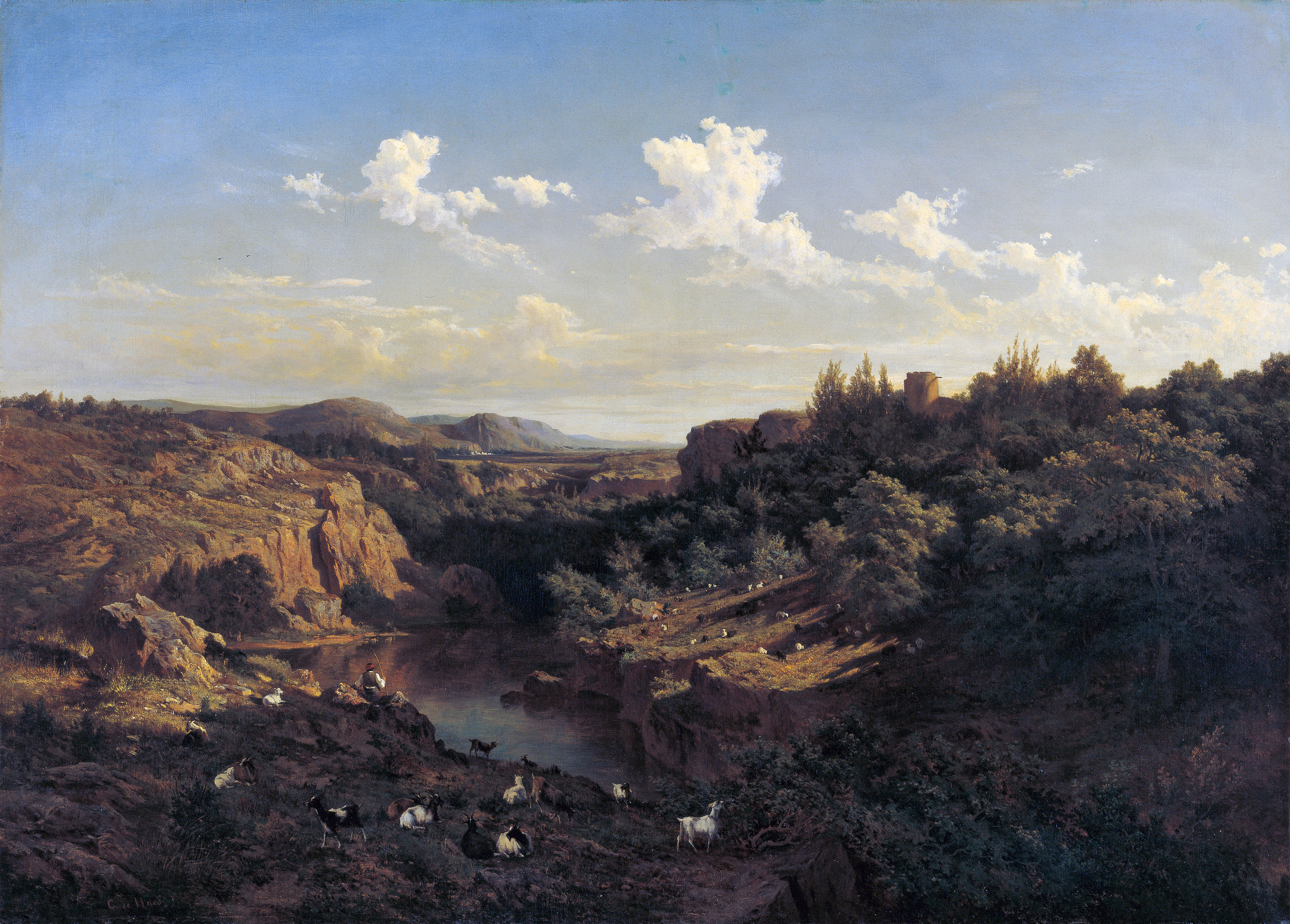 1856 Carlos de Haes View near Monasterio de Piedra.jpg